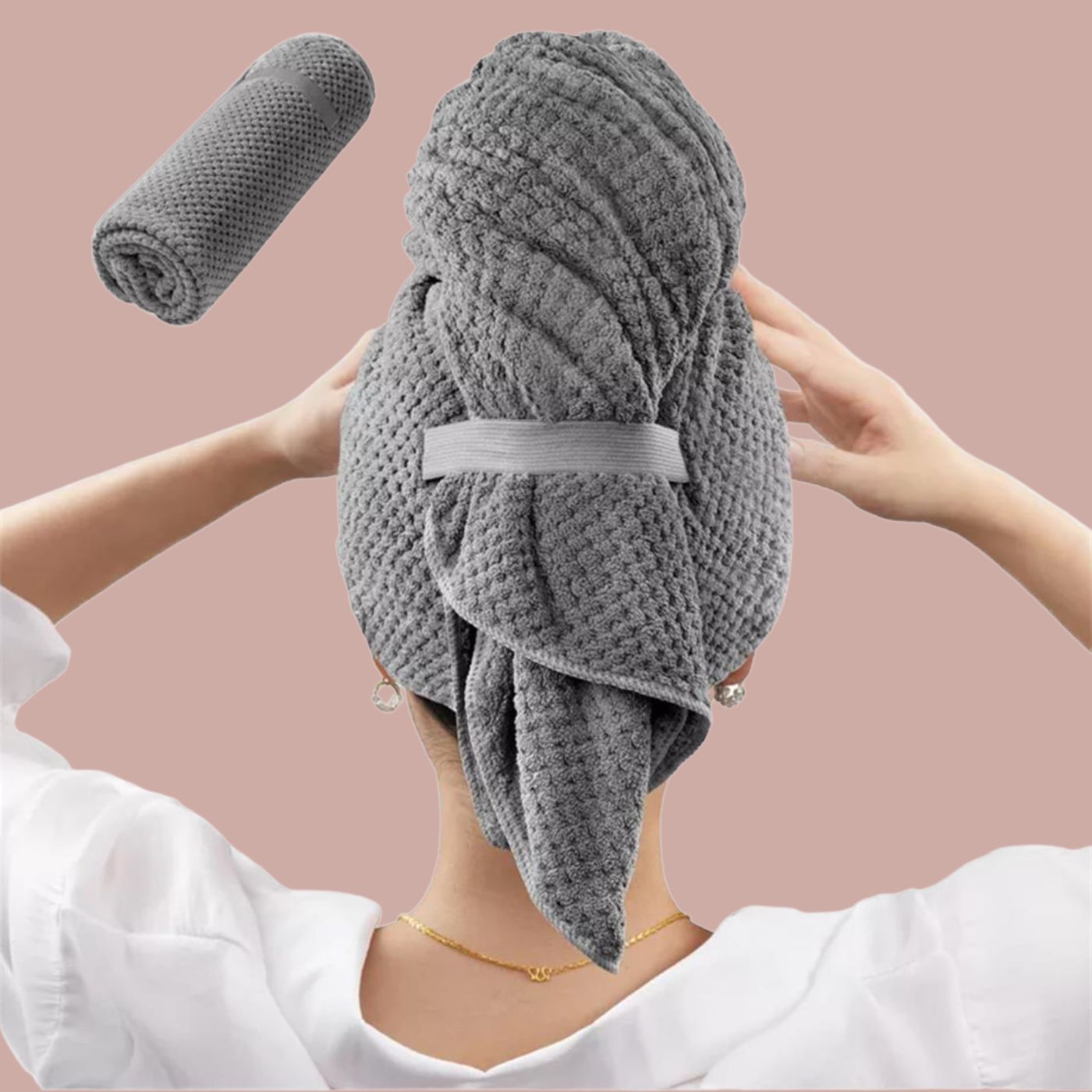 DryNest Microfiber Hair Towel