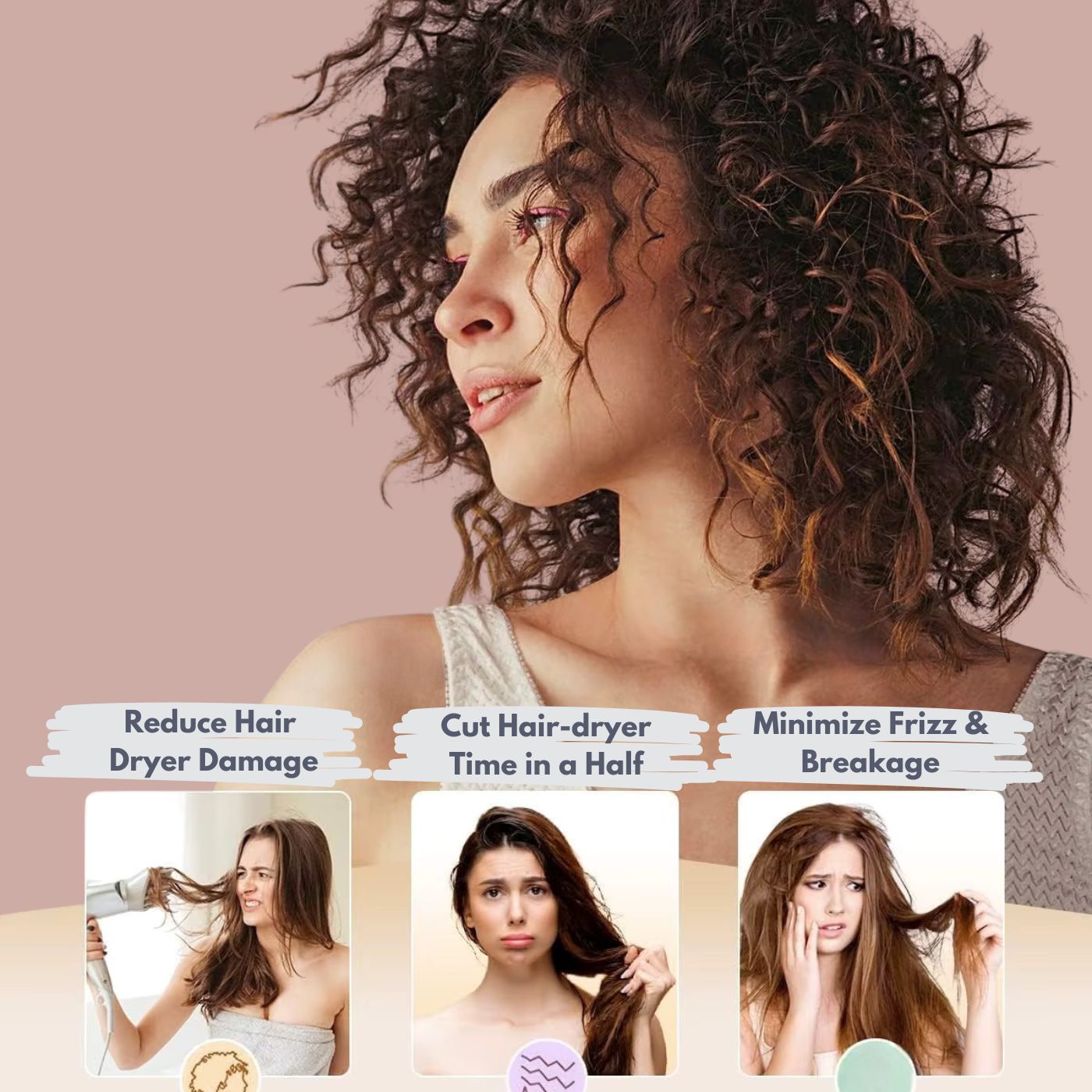 DryNest Microfiber Hair Towel